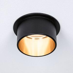 Paulmann Gil LED podhledové černá matná/zlatá 3ks