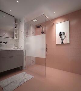 Erga Paris, sprchová zástěna Walk-In 80x200 cm, 8mm čiré/mléčné sklo, chromový profil, ERG-V02-PARIS-080x200-MF-CR