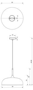 Brilagi - Lustr na lanku ABRAHAM 1xE27/60W/230V pr. 35 cm béžová