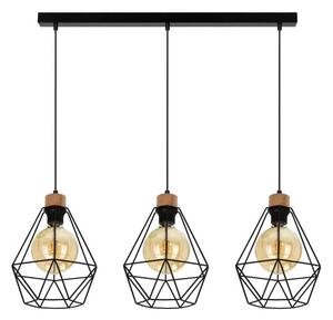 Spot-Light 21822304-Lustr na lanku DIAMENT 3xE27/60W/230V dub