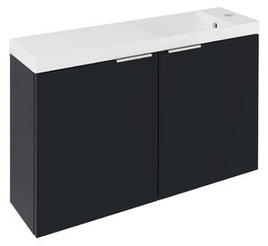 Sapho Sapho, LATUS X umyvadlová skříňka 78,8x50x22cm, antracitový mat, LT110-SET07