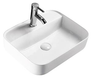 Umyvadlo na desku KW8085 - sanitární keramika - 50 × 40 × 13 cm - možnost volby barvy