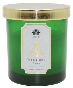 AromeSvíčka v barevném skle s víčkem, Woodland Pine, 125 g
