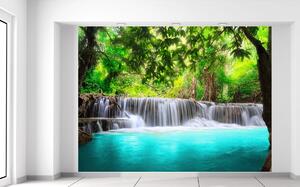 Fototapeta Nádherný vodopád v Thajsku Materiál: Samolepící, Rozměry: 268 x 100 cm