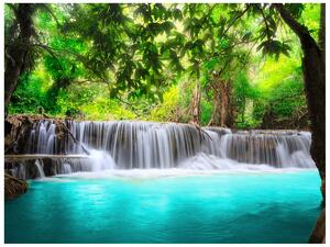 Fototapeta Nádherný vodopád v Thajsku Materiál: Samolepící, Rozměry: 268 x 100 cm
