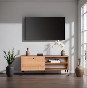 TV stolek/skříňka Zenna (dub + černá). 1088260