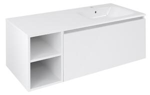 Sapho Sapho, LOREA skříňka 120x46x51, 5cm (30P+90cm), pravá, bílá matná, LE090-3131-R-04