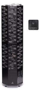 Narvi Smooth Flow WiFi 9,0 kW Black – elektrická saunová kamna
