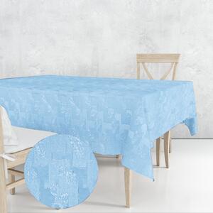 Ervi dekorační ubrus na stůl obdélníkový - Estella listy modrá