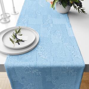 Ervi dekorační běhoun na stůl - Estella listy modrá
