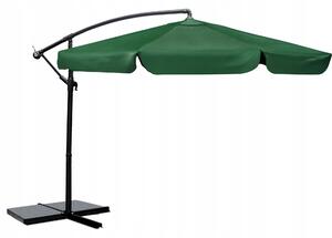 Plonos Zahradní slunečník s obalem PL-881, 350cm, zelený