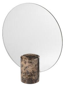 Zrcadlo v mramorovém podstavci PESA , hnědá - Blomus
