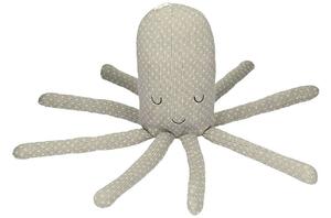 Yellow Tipi Šedá vlněná hračka chobotnice Octopus 45 cm