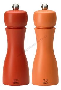 Set mlýnků na pepř a sůl podzim TAHITI 15 cm červená/oranžová - Peugeot