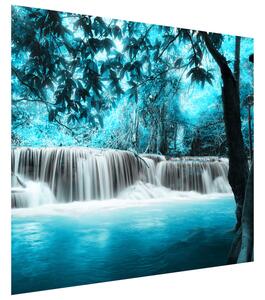 Fototapeta Vodopád v modré džungli Materiál: Vliesová, Rozměry: 368 x 248 cm