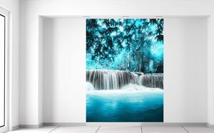 Fototapeta Vodopád v modré džungli Materiál: Vliesová, Velikost: 150 x 200 cm