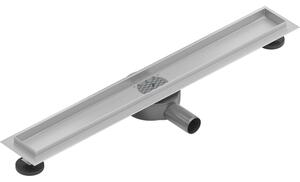 Mexen Flat nerezový sprchový žlab 50 cm s rotačním 360° sifonem - tělo žlabu bez krytu, nerez, 1040050