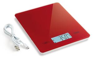 Kuchyňská váha USB, červená - Carlo Giannini