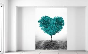 Fototapeta Tyrkysový strom lásky Materiál: Samolepící, Velikost: 150 x 200 cm