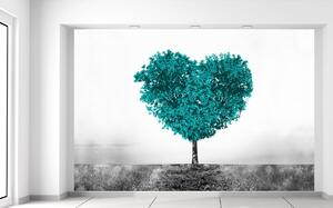 Fototapeta Tyrkysový strom lásky Materiál: Samolepící, Rozměry: 150 x 200 cm