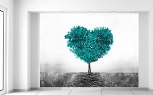 Fototapeta Tyrkysový strom lásky Materiál: Samolepící, Rozměry: 402 x 240 cm