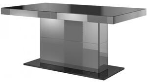 Jídelní stůl Hayle Typ 81 (pro 6 až 8 osob) (šedá + šedý vysoký lesk). 1030153