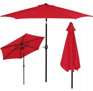 Klasický slunečník Springos červený 260 x 235 cm