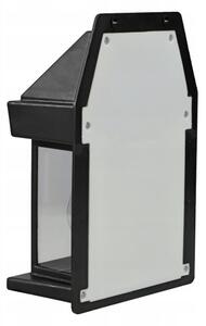 LED Solární nástěnné svítidlo se senzorem LED/3,7V 600 mAh IP44 černá