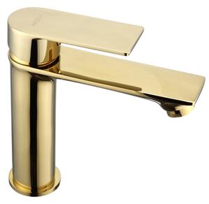 Mexen Royo - umyvadlová baterie, Zlatá,72200-50