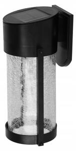 LED Solární nástěnná lampa LED/3,7V 300 mAh IP44 černá