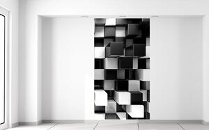 Fototapeta Černobílé kostky Materiál: Samolepící, Velikost: 110 x 200 cm