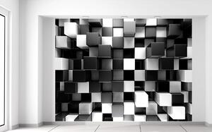 Fototapeta Černobílé kostky Materiál: Samolepící, Velikost: 200 x 150 cm