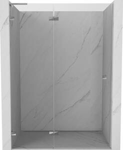 Mexen, Mexen Lunar L Otočné levé sprchové dveře 130 cm, transparentní, chrom - 834L-130-000-01-00-L