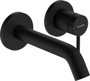 Hansgrohe Tecturis S páková umyvadlová baterie pod omítku, montáž na stěnu EcoSmart+ s výtokem 16,5 cm, matná černá 73350670