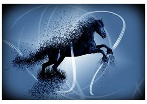 Fototapeta Modrý kůň - Jakub Banas Materiál: Samolepící, Rozměry: 412 x 248 cm