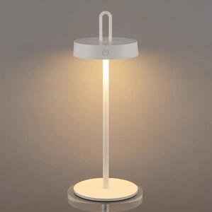 LED Stm. venk. nab. dotyková stolní lampa SHINE LED/1,5W/3,7V 3000 mAh IP44 bílá