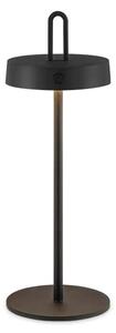 LED Stm. venk. nab. dotyková stolní lampa SHINE LED/1,5W/3,7V 3000 mAh IP44 čern