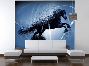 Fototapeta Modrý kůň - Jakub Banas Materiál: Vliesová, Rozměry: 200 x 135 cm