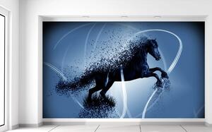 Fototapeta Modrý kůň - Jakub Banas Materiál: Samolepící, Rozměry: 200 x 150 cm