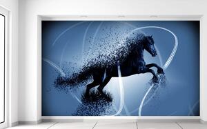 Fototapeta Modrý kůň - Jakub Banas Materiál: Samolepící, Velikost: 412 x 248 cm