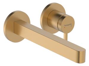 Hansgrohe Finoris - Páková umyvadlová baterie pod omítku, výtok 228 mm, kartáčovaný bronz 76050140
