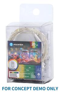 Aigostar - LED Vánoční řetěz 40xLED/2x3V 4m multicolor