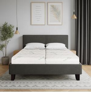Čalouněná postel ZEFIRA + lamelový rošt + matrace EMI