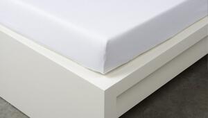 Jersey prostěradlo 220 × 200 cm Exclusive – bílé