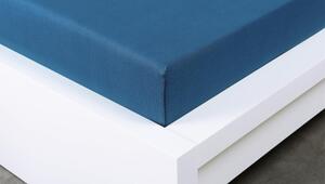 MKLuzkoviny.cz Jersey prostěradlo 90 × 200 cm Exclusive – tmavě modré