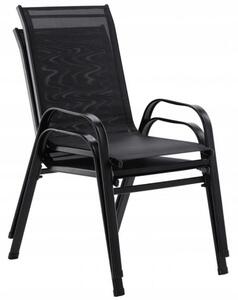 Chomik Zahradní židle Sevilla 1+1, černá