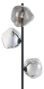 Brilagi - Stojací lampa VULCANO 3xG9/8W/230V černá/kouřová černá