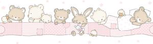 Dětská samolepící bordura se zvířátky 471-2, Pippo, ICH Wallcoverings