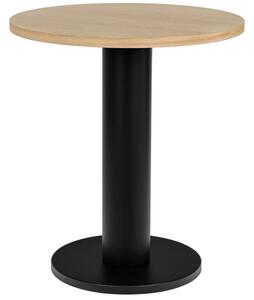 Noo.ma Černý dubový bistro stolek Sool 65 cm