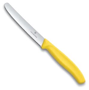 Nůž na rajčata zoubkovaný SWISS CLASSIC 11 cm žlutý - Victorinox